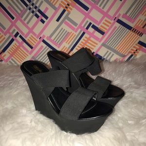4 / $20 
Black Mossimo Wedges